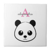 Carreau Cute Panda Bear Carrelage céramique personnalisé - (Devant)