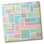 Carreau Cute Pastel Ombre Arc-en-ciel Motif géométrique<br><div class="desc">Cute Pastel Ombre Arc-en-ciel Carrelage en céramique Motif géométrique. Ce motif obstrué par des couleurs intéressantes présente différentes nuances de couleurs de l'arc-en-ciel et a à la fois un effet d'ombre et quelques rayures qui courent partout. Que vous souhaitiez utiliser ce carrelage comme petit dessous de verre ou trivet pour...</div>
