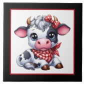 Carreau Cute Pays Vache céramique (Devant)