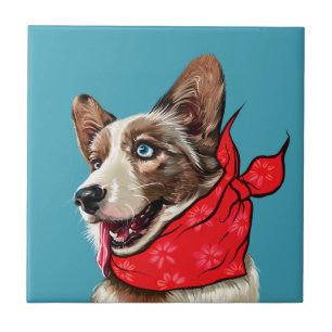 Carreau Cute Pembroke Welsh Corgi