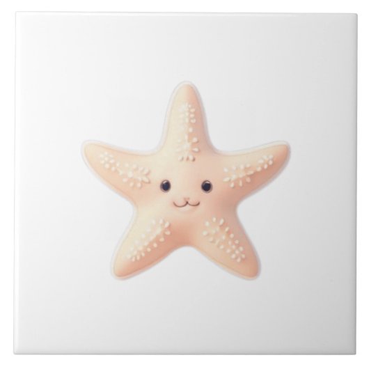 Carreau Cute Pink Starfish (Devant)