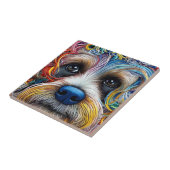 Carreau Cute Pop Art Terrier (Côté)