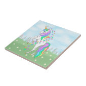 Carreau Cute Rainbow Unicorn Colorful (Côté)