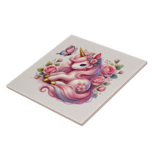 Carreau Cute unicorn imaginaire filles salle artisanale