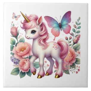 Carreau Cute unicorn imaginaire filles salle artisanale