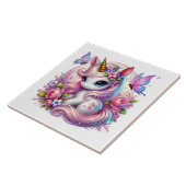 Carreau Cute unicorn imaginaire filles salle artisanale (Côté)