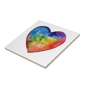 Carreau Cute Watercolor Rainbow (Côté)