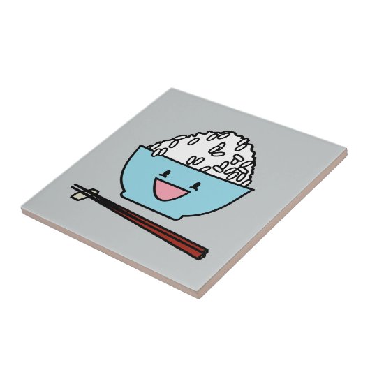 Carreau Cuvette heureuse de glucides de baguettes de riz (Côté)