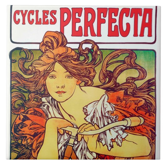 Carreau Cycles Perfecta, Mucha (Devant)