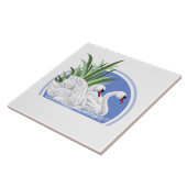 Carreau Cygnes de trompettiste (Côté)