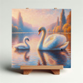 Carreau Cygnet et cygne