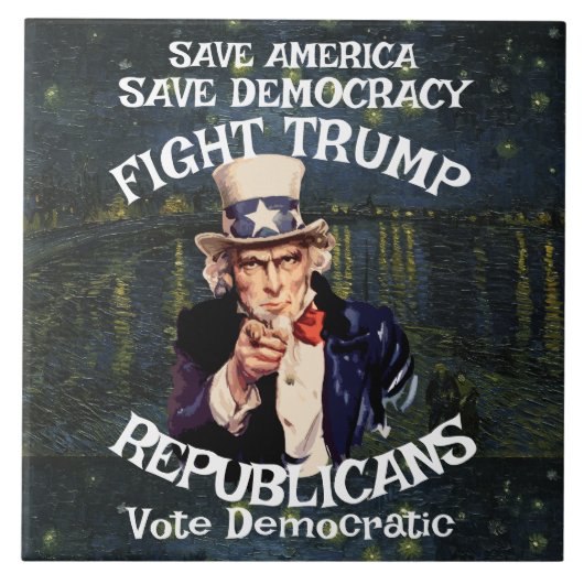 Carreau Czar Rue menteur Trump Parti républicain USA Améri (Devant)