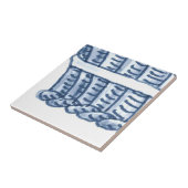 Carreau D3 - Tuile murale de panier de Delft - D3 (Côté)