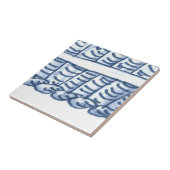 Carreau D4 - Tuile murale de panier de Delft - D4 (Côté)