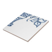 Carreau D5 - Tuile murale de panier de Delft - D5 (Côté)