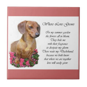 Carreau Dachshund Art Don