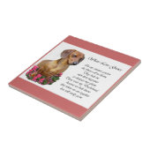 Carreau Dachshund Art Don (Côté)