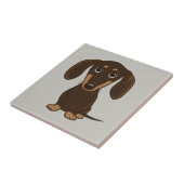 Carreau Dachshund au chocolat mou| Doigt Wiener (Côté)