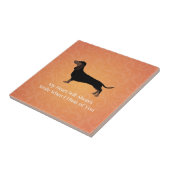 Carreau Dachshund - Penser à votre design (Côté)