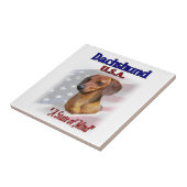 Carreau Dachshund USA (Côté)