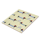 Carreau Dachshund Wiener Dog Bonjour (Côté)