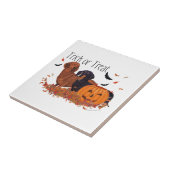 Carreau Dachshunds Halloween (Côté)