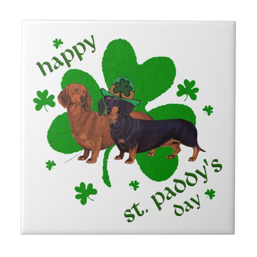 Carreau Dachshunds Saint-Patrick (Devant)