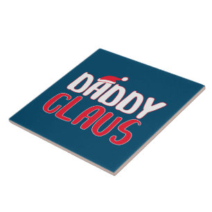 Carreau Daddy Claus Correspondant Père Noël Costume de Noë