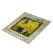 Carreau Daffodique - Fleur de printemps (Côté)
