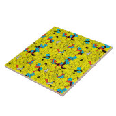 Carreau Daffodiques motif floral printanier (Côté)