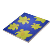 Carreau Daffodiques Pop Art Blue (Côté)