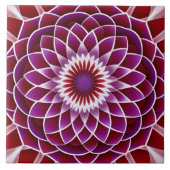 Carreau Dahlia violet rouge (Devant)