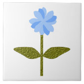 Carreau Daisy Flower Joli Carrelage bleu (Devant)