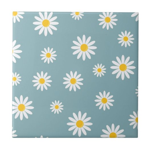 Carreau Daisy Meadows Turquoise (Devant)