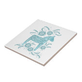 Carreau Dala suédois Cheval Carrelage en céramique vert et (Côté)