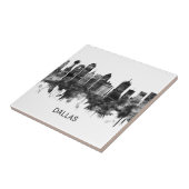 Carreau Dallas Texas Skyline BW (Côté)