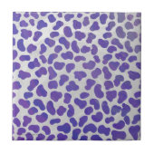 Carreau Dalmatien Imprimé Violet et Blanc (Devant)