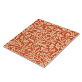 Carreau Damas florales Art Nouveau, Mandarin clair Orange (Côté)