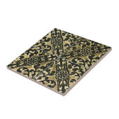 Carreau Damas noir et or (Côté)