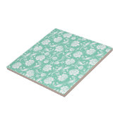 Carreau Damas Vintages blanches et vertes (Côté)