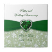 Carreau Damask 55e anniversaire du Mariage (Devant)