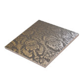 CARREAU DAMASSÉ MÉTALLIQUE VINTAGE (Côté)