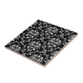 Carreau Damassé noire et blanche (Côté)