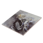 Carreau Dame au chat gris (par Giovanni Boldini) (Côté)