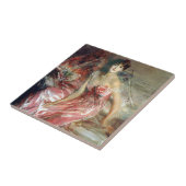 Carreau Dame en robe rose (par Giovanni Boldini) (Côté)