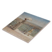 Carreau Dame et filles sur le pont Ponte Nuovo, Vérone (Côté)