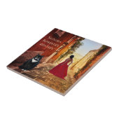 Carreau Dame romantique d'art italien en Carrelage rouge (Côté)