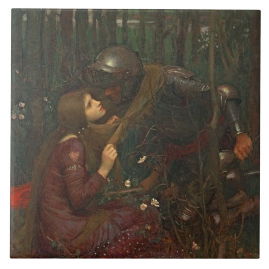 Carreau Dame Sans Merci, 1893 de belle de La (huile sur la (Devant)