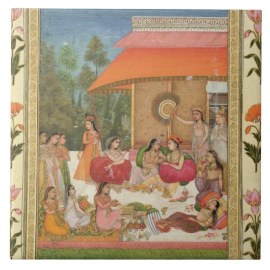 Carreau Dames se régalant, du petit album de Clive (Devant)