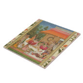 Carreau Dames se régalant, du petit album de Clive (Côté)